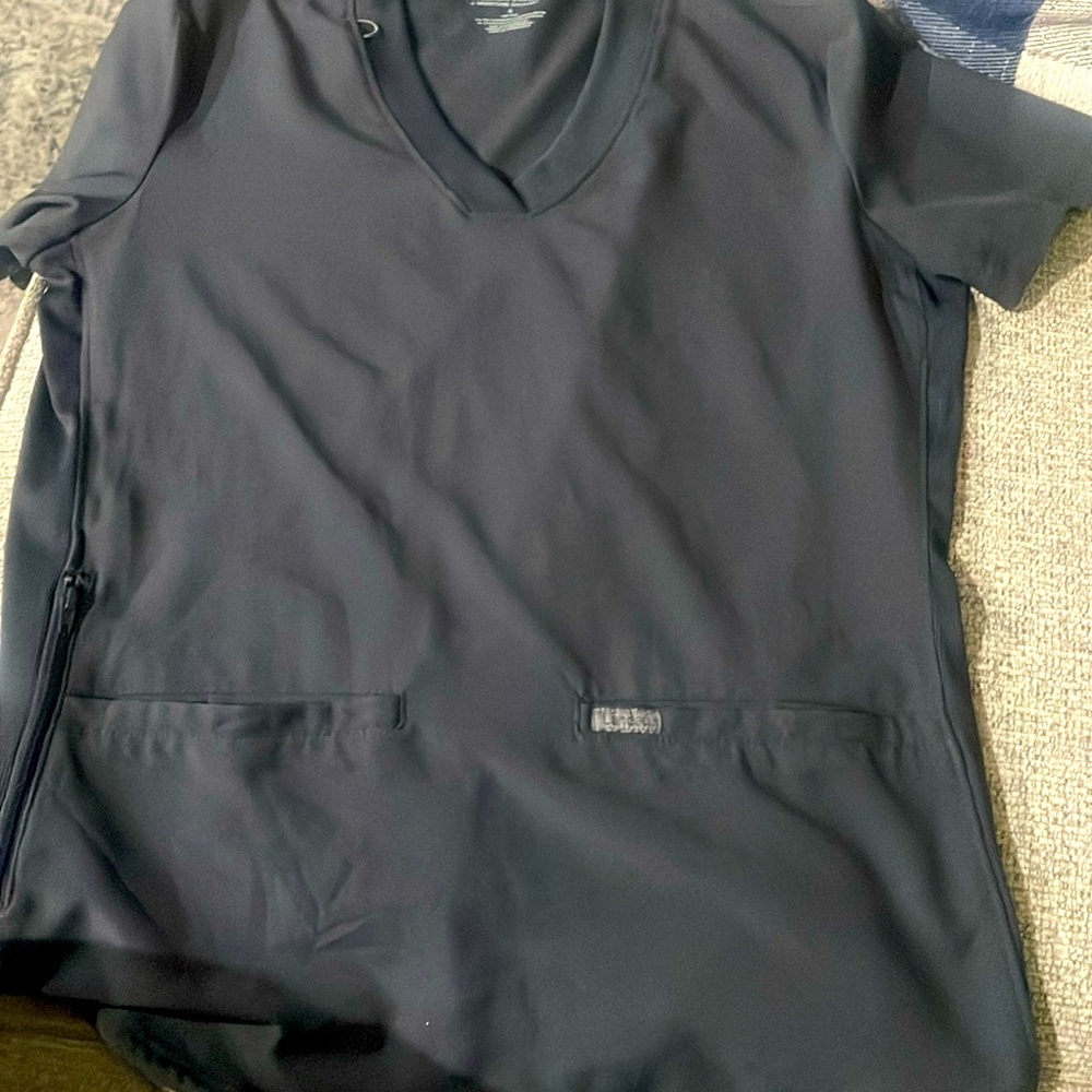 Ladies Landau scrubs, Size S, Dark Gray